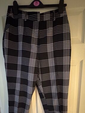 ASOS design woman’s Black Plaid Stretch Dress Pants